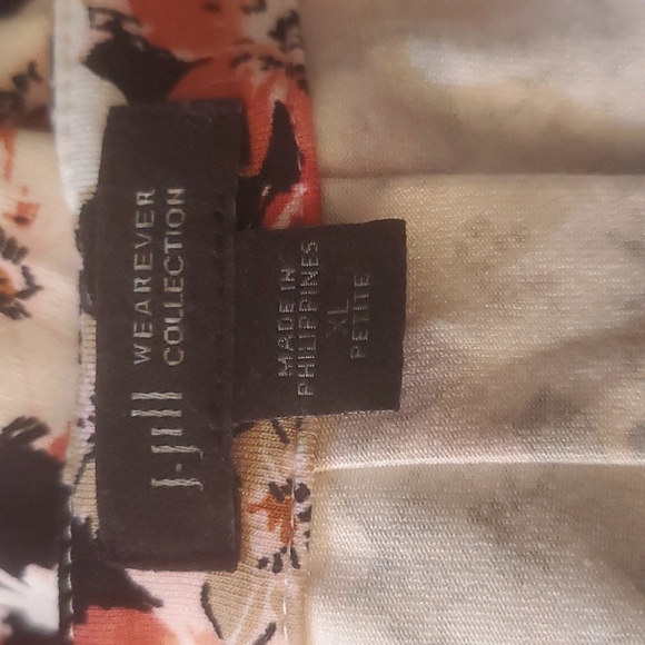 J.Jill Wearever XL Petite floral sleeveless maxi dress Red Rose White Black - Picture 5 of 7